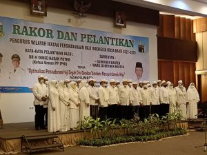 Hadiri Rakor dan Pelantikan Ikatan Persaudaraan Haji Indonesia, Dirbinmas Polda Banten Ajak Untuk Bersinergi