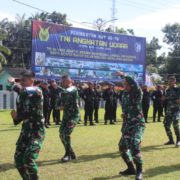 Upacara HUT Ke-78 TNI AU, Diwarnai Polisi Militer Lanud H AS Hanandjoeddin Tampilkan Seni Beladiri Karate