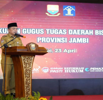 Gubernur Al Haris Kukuhkan Gugus Tugas Daerah Bisnis dan HAM Provinsi Jambi