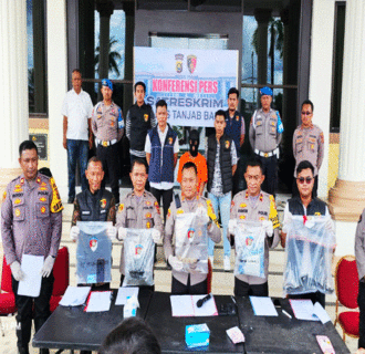 Polres Tanjabbar Ungkap Pelaku Pembunuhan di Kecamatan Tungkal Ulu