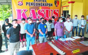 Polda Banten Ekspose, Amankan 10 Remaja Bawa Sajam Anggota Geng Motor All Star
