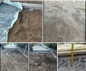 Pengerjaan Jalan Rapat Beton Desa Pal 9 Diduga Tidak Sesuai Dengan Bestek, Warga Kecewa