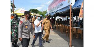 Bupati Kapuas Dampingi Kunjungan Wagub Tinjau Pos Penyekatan Anjir