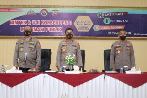 PPID Polda Banten Ikuti Bimtek dan Uji Konsekuensi Informasi Publik