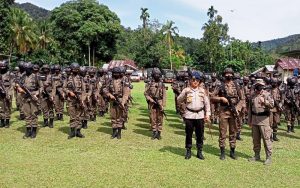 100 Personel Brimob Diturunkan Berantas Illegal Logging di Hutan Rimbang Baling
