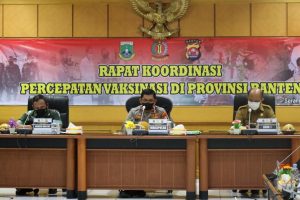 Polda Banten Gelar Rapat Koordinasi Percepatan Vaksinasi Jelang Natal dan Tahun Baru