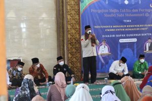 Gubernur WH, Wagub Andika dan Bupati Zaki Hadiri Muludan Kompak Imbau Masyarakat Jaga Protokol Kesehatan