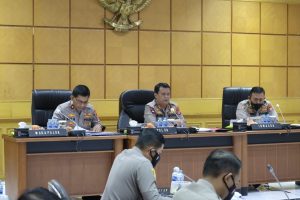 Polda Banten Gelar Rapat Penyusunan Rencana Pengamanan Aksi Unjuk Rasa Buruh