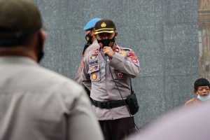 Kabag Ops Polres Pandeglang Pimpin Pengamanan Unras