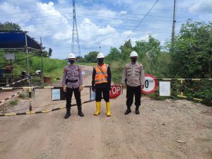 Personel Ditpamobvit Polda Banten Periksa Seluruh Kawasan PLTU 3 Lontar
