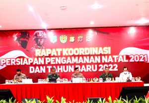 Wakapolda Banten Hadiri Rakor Persiapan Natal 2021 dan Tahun Baru 2022
