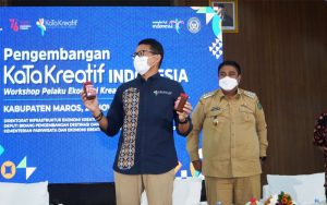 Sandiaga Uno Kunjungi Maros Dalam Kegiatan Workshop Pengembangan Ekonomi Kreatif