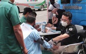 Dishub dan BNNK Ciamis Gelar Ram Check dan Test Urine Awak Kendaraan