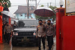Kapolda Banten Tinjau Pelaksanaan Gebyar Vaksin Polri Tahun 2021 di Lebak