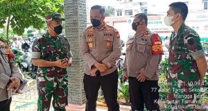 Pelaksanaan Vaksin Anak 6-11 Tahun, Dandim 0503/JB Bersama Kapolres Jakbar Tinjau Langsung