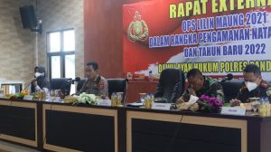 Kapolres Pandeglang Buka Rapat Eksternal Pengamanan Ops Lilin Maung 2021