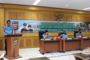 Wakapolda Banten Pimpin Sidang Akhir Rekrutmen Proaktif Seleksi Penerimaan Bintara Polri 