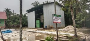 Ketua DPRD Dharmasraya Kunjungi Pembangunan Pengeringan Padi Kelompk Tani Anggrek