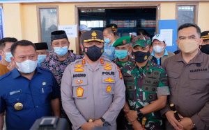 Kapolda Riau Tinjau Gelaran Vaksinasi Serentak di Kampar Kiri Akhir Tahun 2021