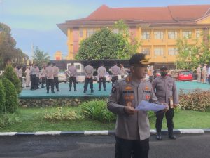 Pimpin Apel Pagi Perdana, Kabid Humas Polda Banten Jabarkan Rencana Kerja Tahun 2022