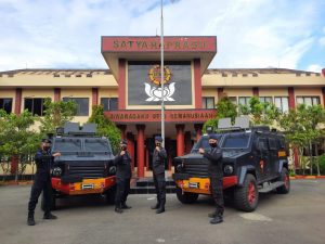 Satbrimob Polda Banten Terima 2 Unit Kendaraan Taktis Patroli Jarak Jauh