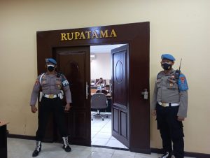 Vicon Arahan Awal Tahun 2022 Pimpinan Kapolri, Bidpropam Polda Banten Lakukan Pengamanan