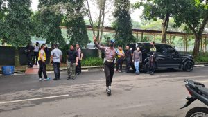 Bidpropam Amankan Kegiatan Olahraga Pagi Kapolda Banten Bersama Personel
