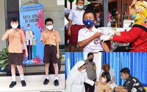 Cegah Penularan Covid-19, Vaksinasi Berlangsung di SD Regina Pacis dan 16 Tanjungpandan
