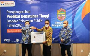 Ombudsman RI Berikan Penghargaan Terhadap Pemkab Ciamis