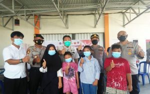 Polres Mukomuko Pilih Kampung Nelayan Salurkan Vaksinasi Medika 12