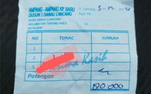 Pungutan Ampang-Ampang Desa Danau Lancang Diduga Abaikan Himbauan Polres Kampar