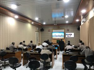 Karorena Polda Banten Ikuti Vicon Dengan Asrena Kapolri Terkait Evaluasi Pelaksanaan Zona Integritas