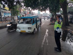 Berikan Pelayanan Berlalu Lintas, Ditlantas Polda Banten Laksanakan Gatur Pagi
