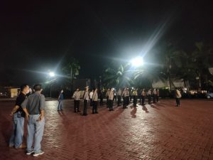 Bidropam Polda Banten Bersama Pamenwas Cek Apel Malam dan Rutan Polda Banten