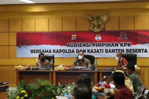 Orkestrasi Penanganan Tipikor, Ketua KPK RI Audiensi dengan Kapolda Banten dan Kajati