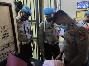 Kunjungi Polsek Rangkasbitung, Bidpropam Polda Banten Cek Kesiapsiagaan Personel