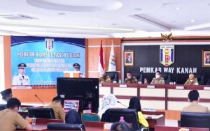 Pemkab Way Kanan Gelar Forum Konsultasi Publik RKPD Secara Vidcon