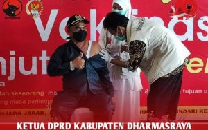 Ketua DPRD Dharmasraya Ikut Vaksin Lanjutan Booster Covid-19 di RSUD Sungai Dareh