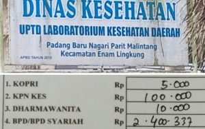 Kepala Dinas Kesehatan Padangpariaman Bungkam, Potongan Gaji Masih Misteri