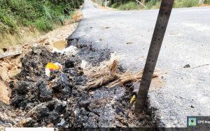 Peningkatan Jalan Danau Lancang-Tebing Lestari Rusak Tak Kunjung Diperbaiki