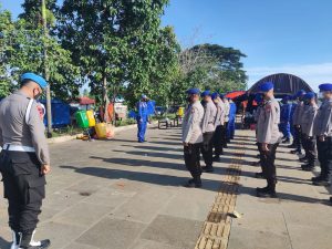 Ditpolairud Polda Banten Gelar Apel SAR Siaga Bencana di Keraton Surosowan