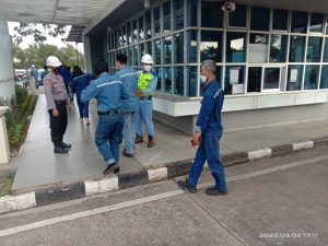 Jamin Keamanan Objek Vital Polda Banten Berikan Pengamanan di PT Krakatau Posco