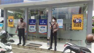 Sat Samapta Polres Pandeglang Melaksanakan Pengamanan di Bank BRI