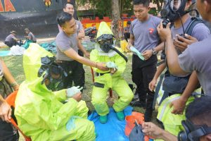 Satbrimob Polda Banten Gelar Pelatihan Penanganan Ancaman KBR