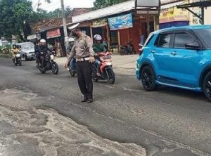 Jelang Ramadhan, Satlantas Polres Pandeglang Lakukan Pemetaan Jalan Berlubang