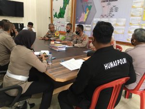 Kabag Ops Polres Pandeglang Pimpin Anev Ops Aman Nusa 2022