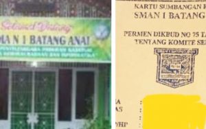 Komite Sekolah SMA 1 Negeri Batang Anai, Bantah Larang Siswa Ikut Ujian Gara-Gara Sumbangan