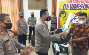 Guru Honorer di Ciamis Dapat Motor Setelah Divaksin Covid-19