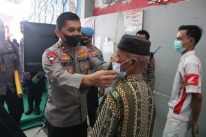 Wakapolda Banten Tinjau Vaksinasi Serentak di Dealer Honda MPS Pandeglang