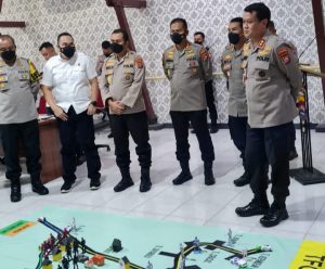 Dirpamobvit Polda Banten Hadiri Kegiatan Tactical Floor Game Pengamanan Aksi Unjuk Rasa